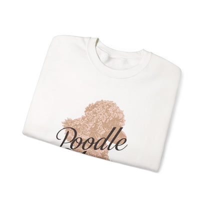 Poodle Mom Sweatshirt - Cozy Dog Lover Crewneck, Gift for Pet Owners, Birthday Present, Animal Themed Apparel, Mother's Day - Happy Tails