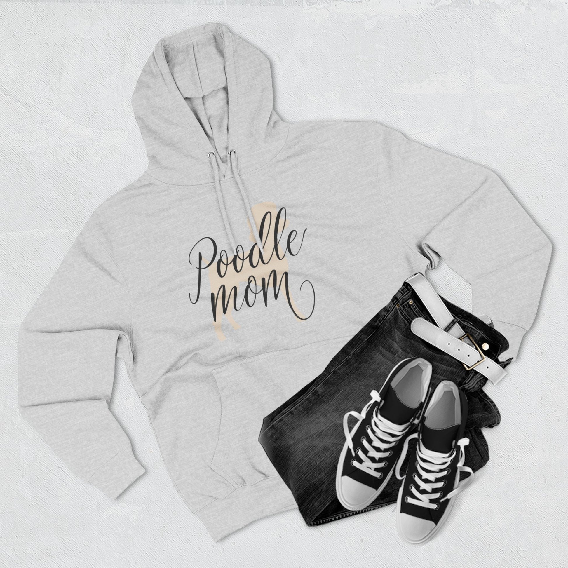 Poodle Mom Cozy Fleece Hoodie - Happy Tails